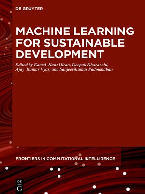cover image of Machine Learning for Sustainable Development